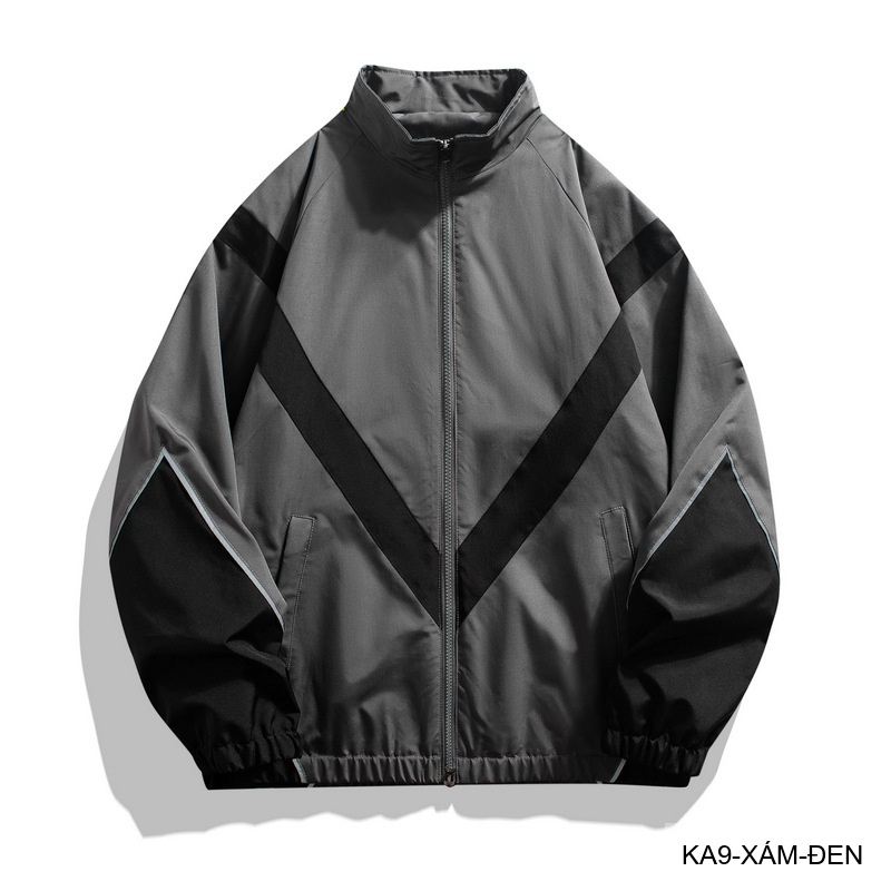 KA9 - Áo khoác nam thể thao phối màu phản quang cổ đứng phong cách streetwear mùa xuân thu_thumbnail_8