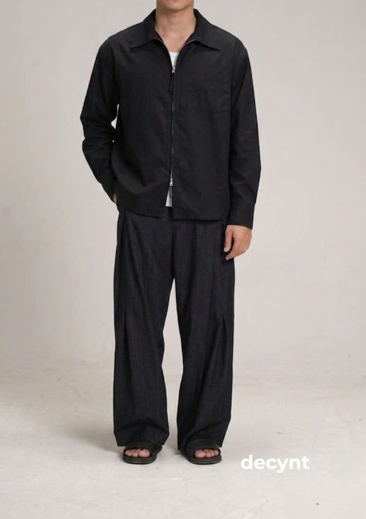 decynt Shirt 03 - Áo sơ mi khoá kéo 2 chiều chất liệu 100% cotton_thumbnail_8