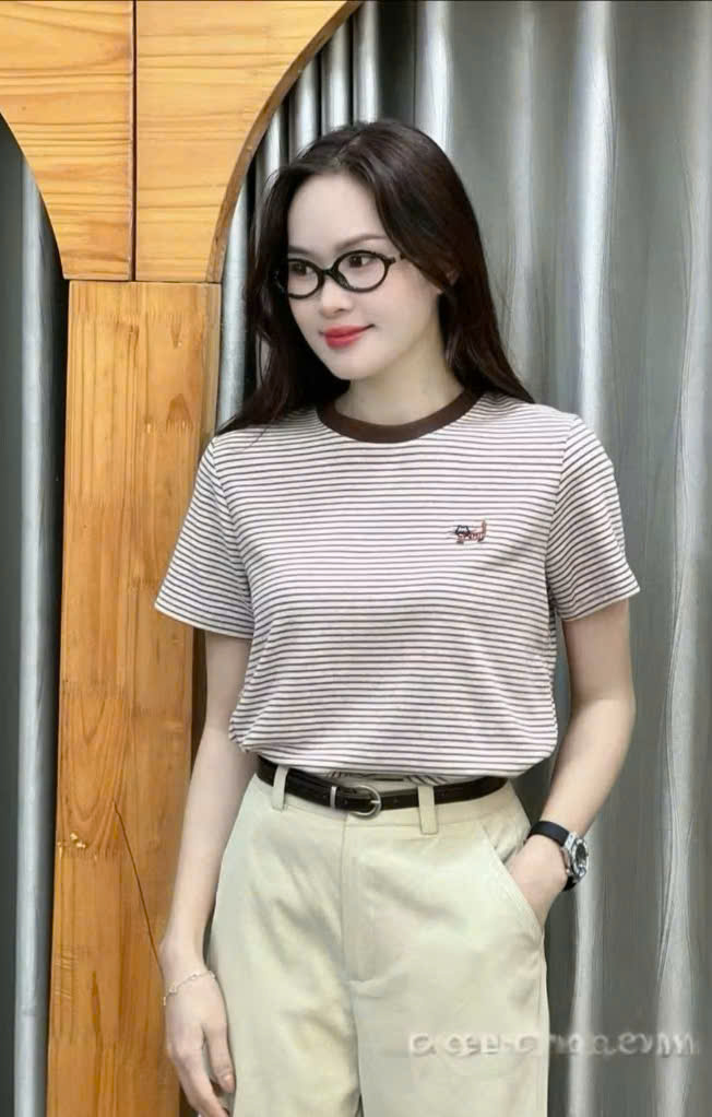 Áo Thun Nữ Korea TN kẻ thêu mèo 004.3567 (C) (0687) - Freesize_thumbnail_2