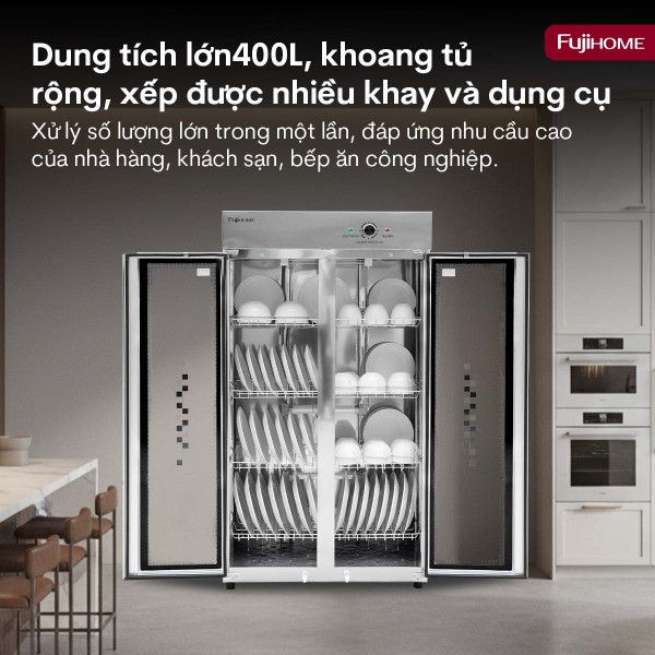 Tủ sấy chén bát tiệt trùng dung tích lớn DD400A_thumbnail_1