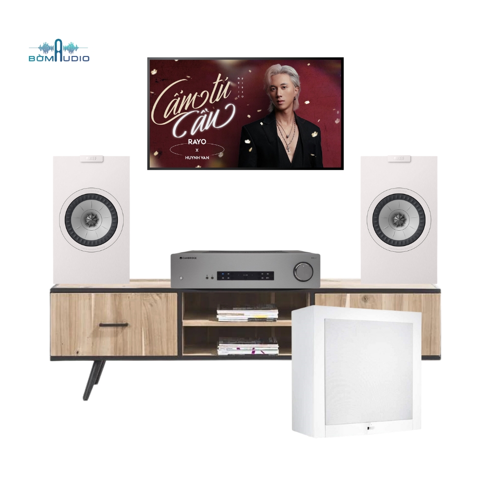 Combo Amply CAMBRIDGE CXA61 + Loa Bookshelf KEF Q1 META + Loa Subwoofer KEF T2 – B444_thumbnail_1