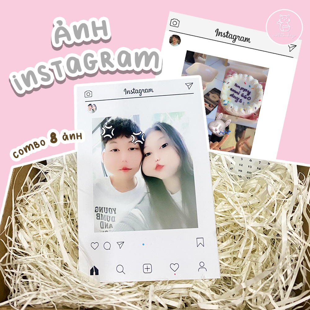 Combo 8 ảnh INSTAGRAM xịn xò lụa chống nước chống trầy