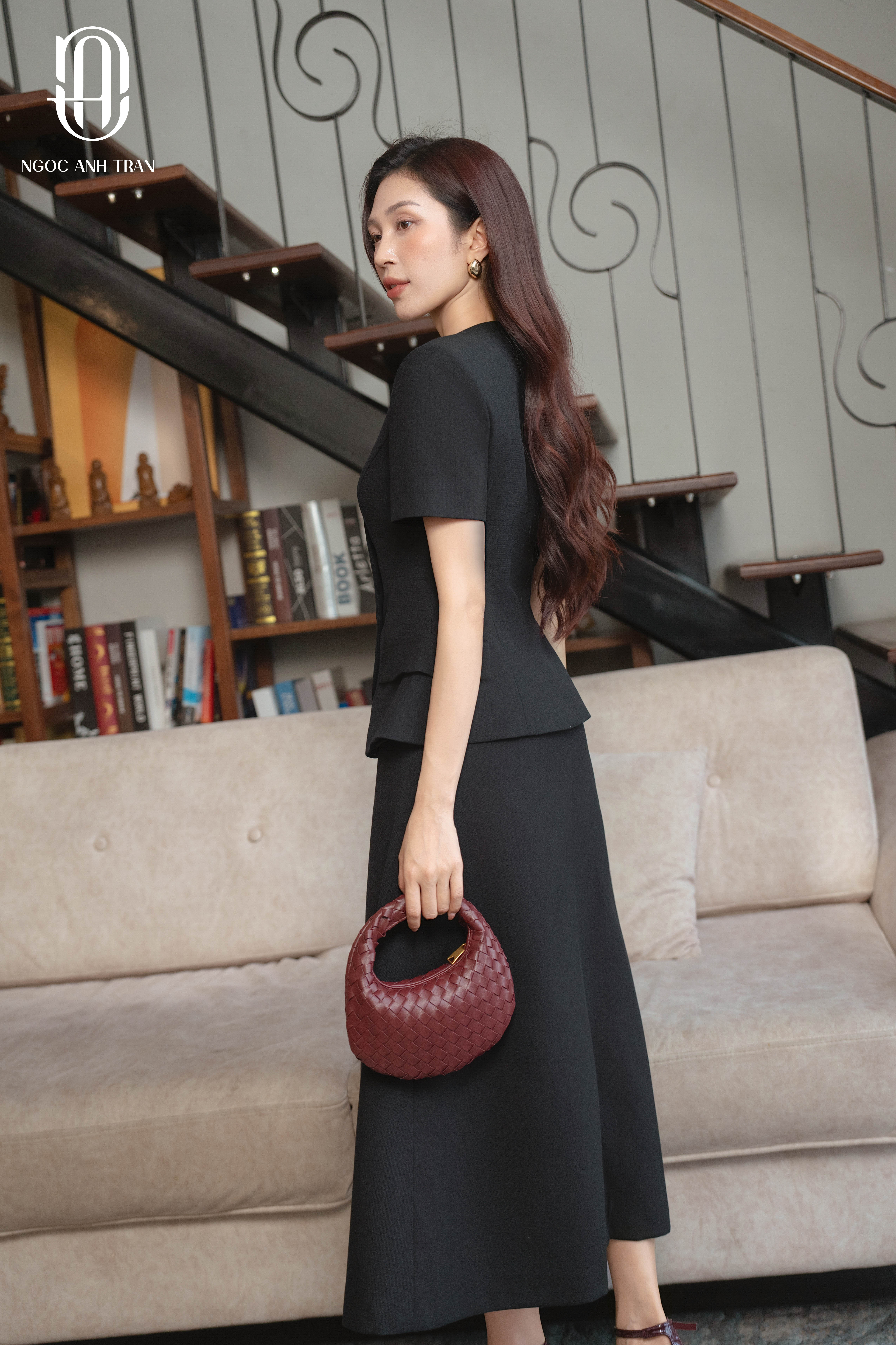 CV250 - Chân váy A đen