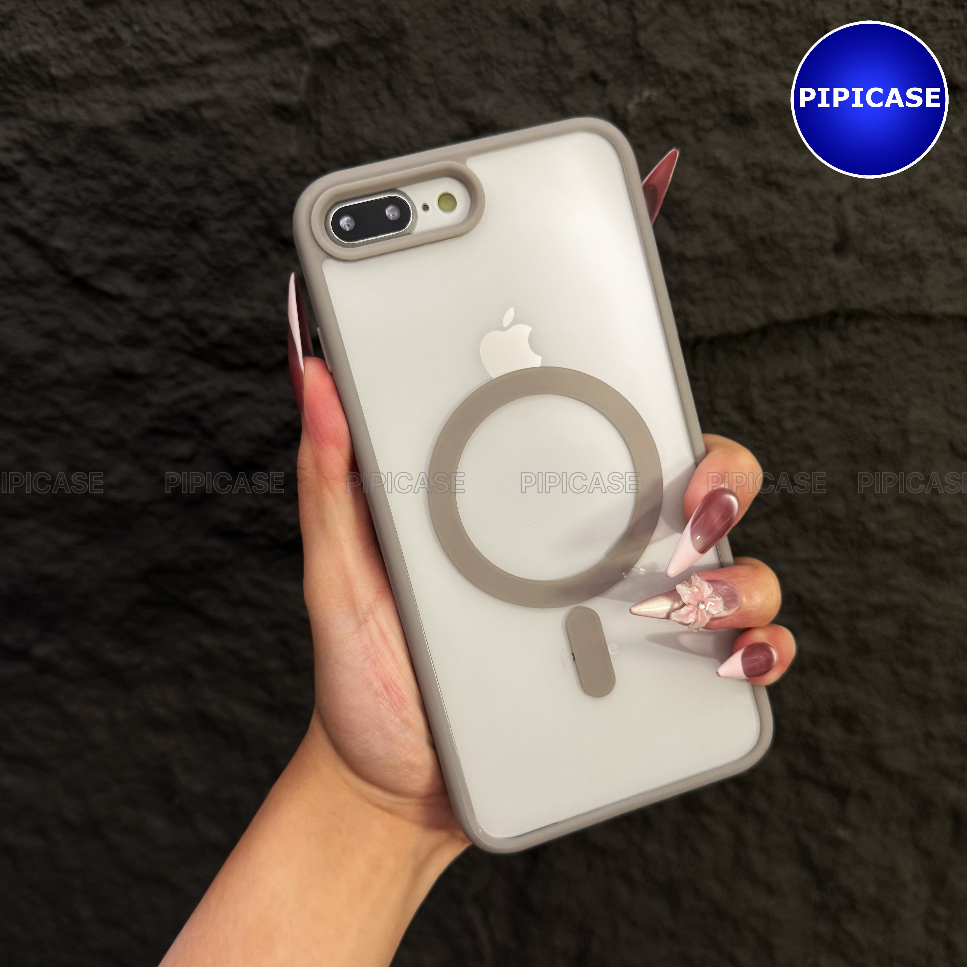 Ốp Lưng iPhone 7 Plus / 8 Plus - Chic - Xám_thumbnail_5