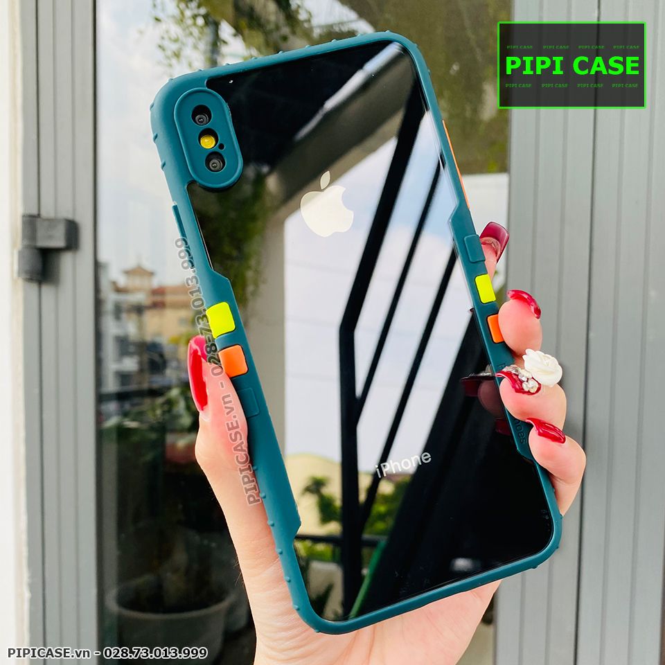 Ốp Lưng iPhone X / XS - Running Man - Xanh Rêu
