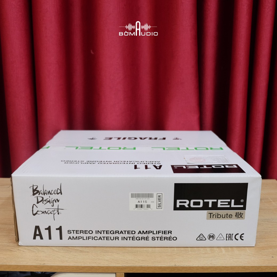 Hình ảnh chụp thực tế Amply nghe nhạc Rotel A11 Tribute tại Bờm Audio.