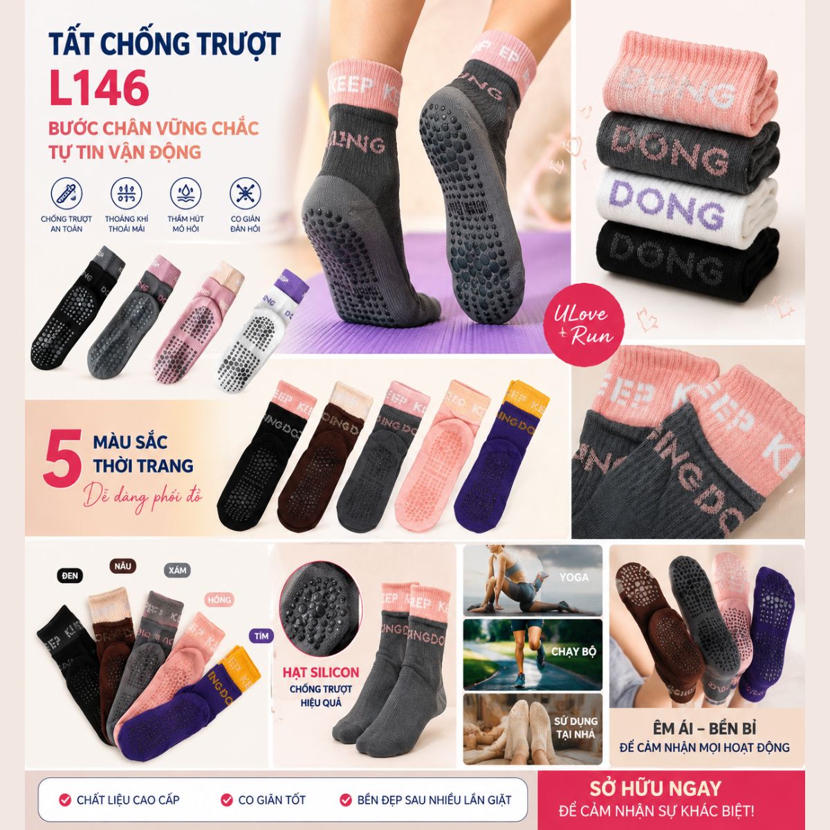 L146 Tất chống trượt ( 1 túi 5 đôi )_thumbnail_1