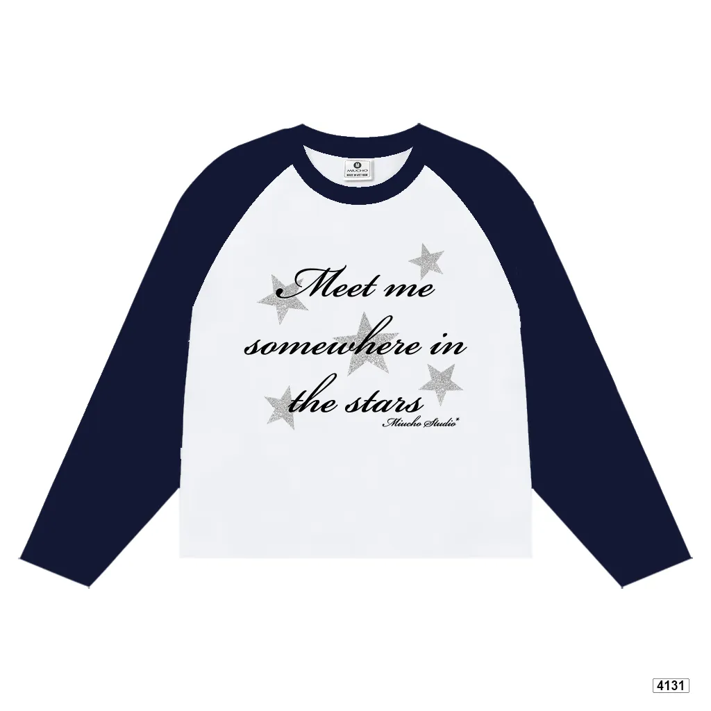 Áo thun tay dài form boxy phối raglan basic Miucho 4131_thumbnail_8