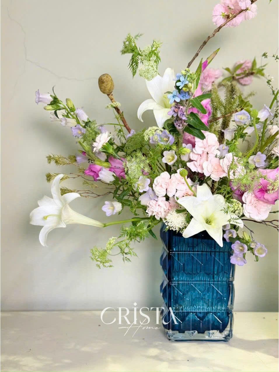 Bình cắm hoa thủy tinh vân kim cương 4 tầng CRISTA HOME 60241_thumbnail_17