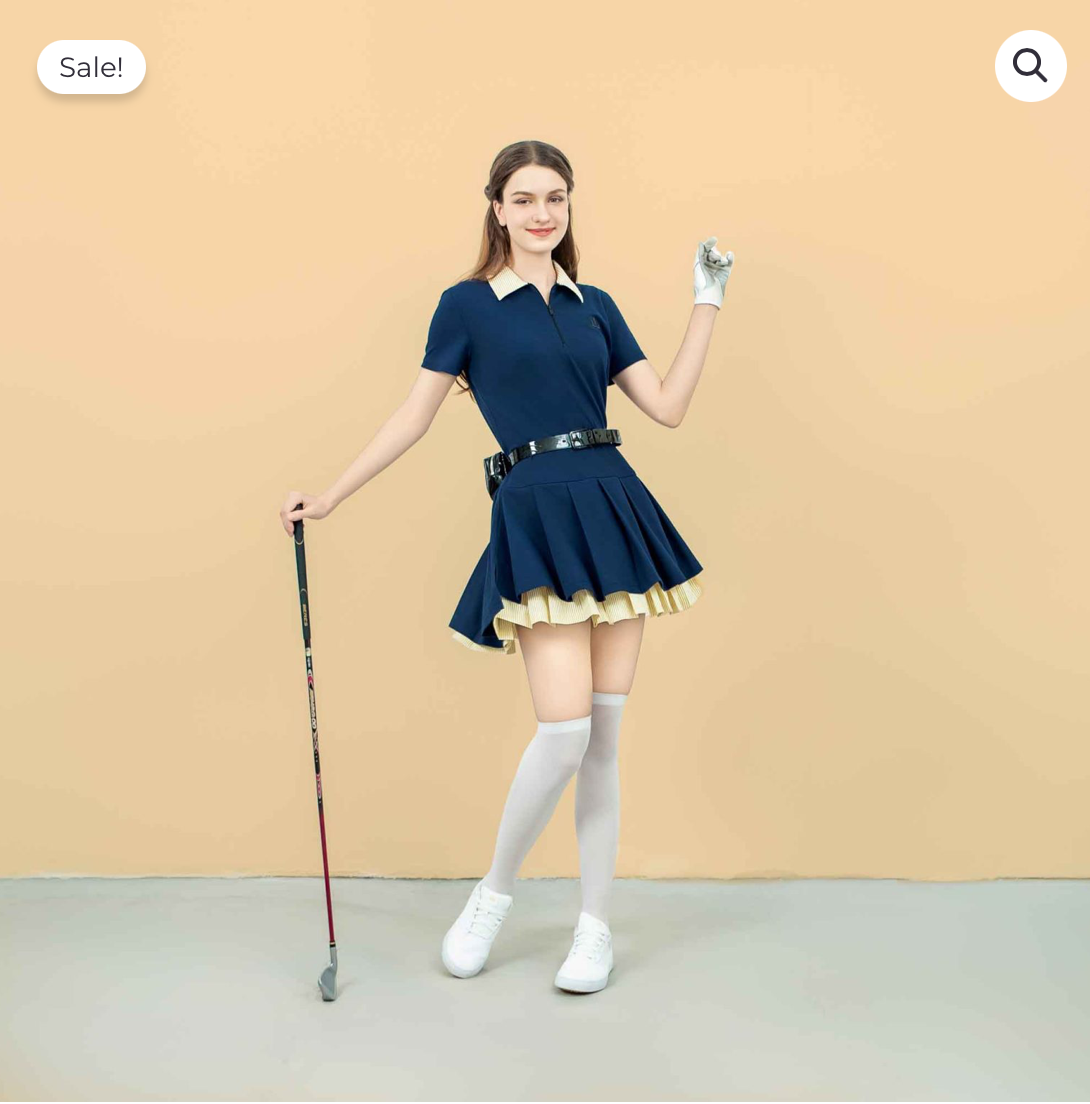 Đầm Polo phối cổ sọc vàng_thumbnail_2