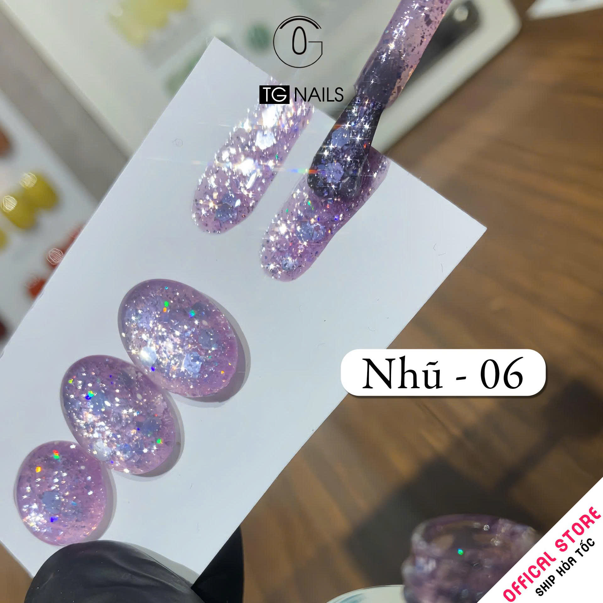 Sơn gel Nhũ kim tuyến siêu sáng TG chai 10g_thumbnail_6