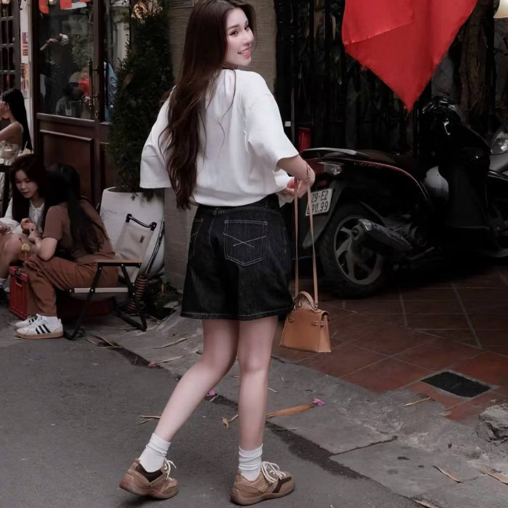 Short Jeans Nữ Lửng ngố thêu chéo túi sau NT.3261 BT (C) (1451)_thumbnail_1
