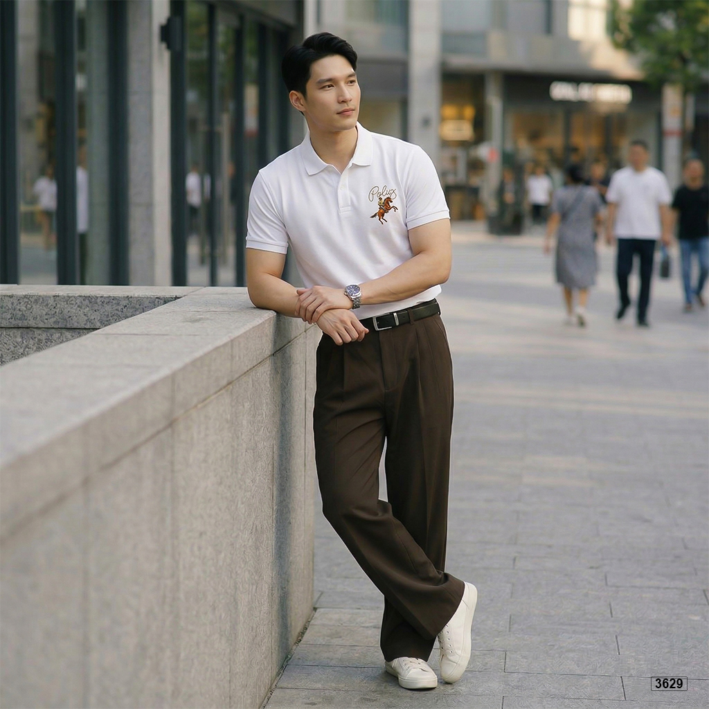 Áo polo nam cá sấu form vừa thiết kế basic dễ mặc Polux 3629_thumbnail_4