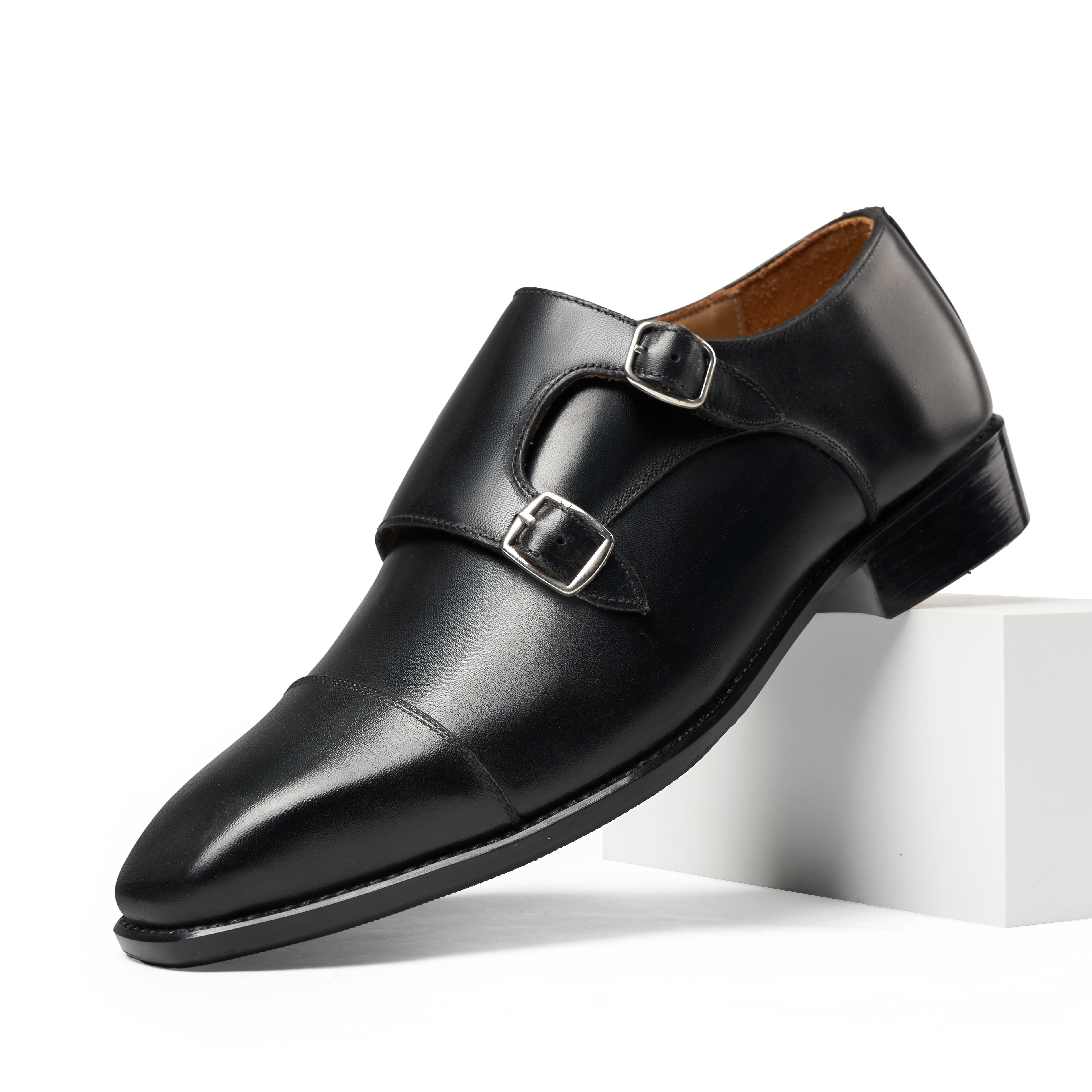 BRAM Double Monkstrap – Black (TM-GT85)