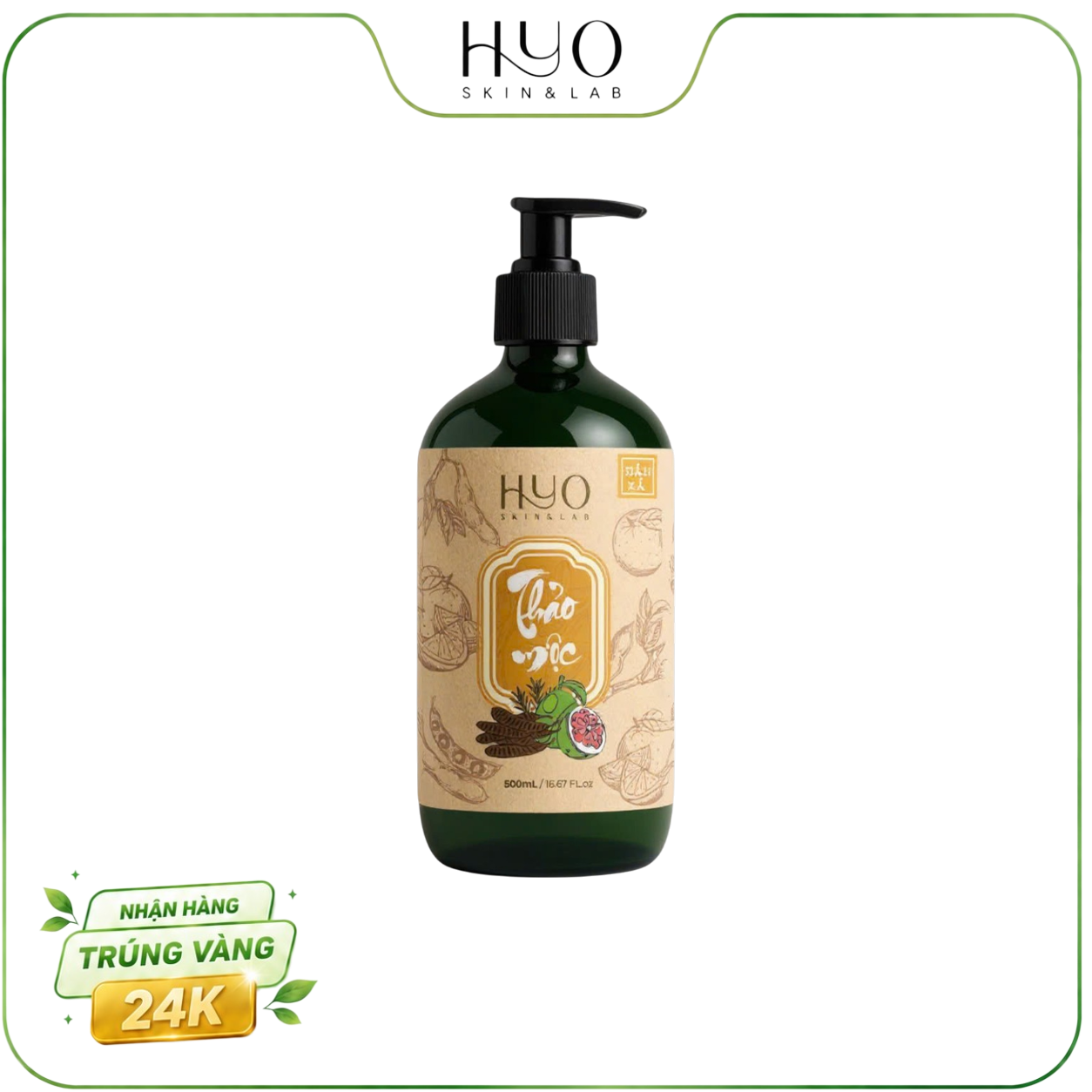 DẦU XẢ THẢO MỘC 500ML - HYO SKIN & LAB