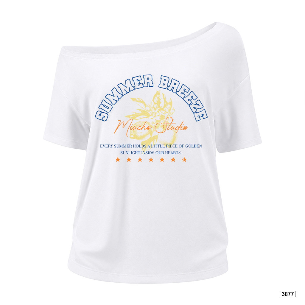 Áo thun nữ lệch vai form rộng Summer Breeze Miucho 3877_thumbnail_0