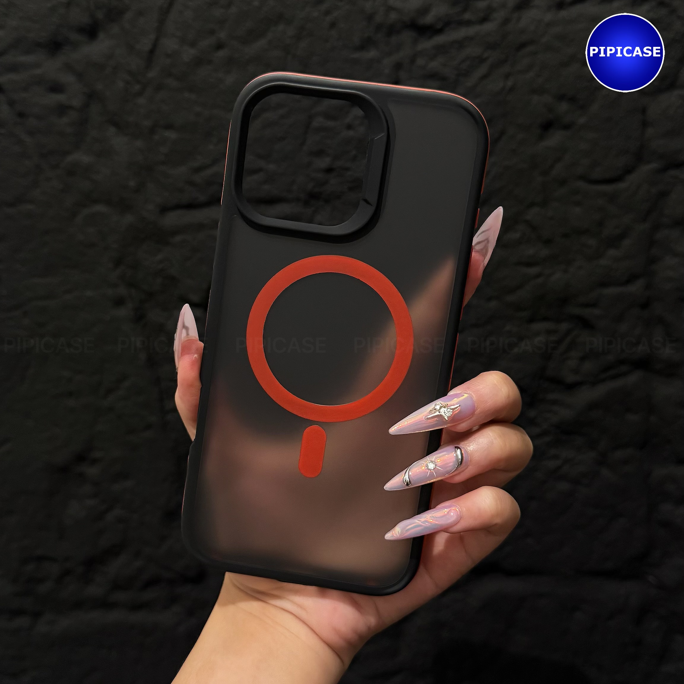 Ốp Lưng iPhone 15 Pro Max - Map - Đỏ