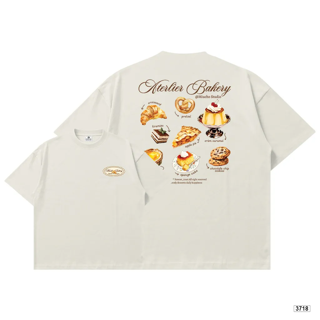 Áo thun unisex form boxy chất thoáng mát Miucho Bakery 3718_thumbnail_11