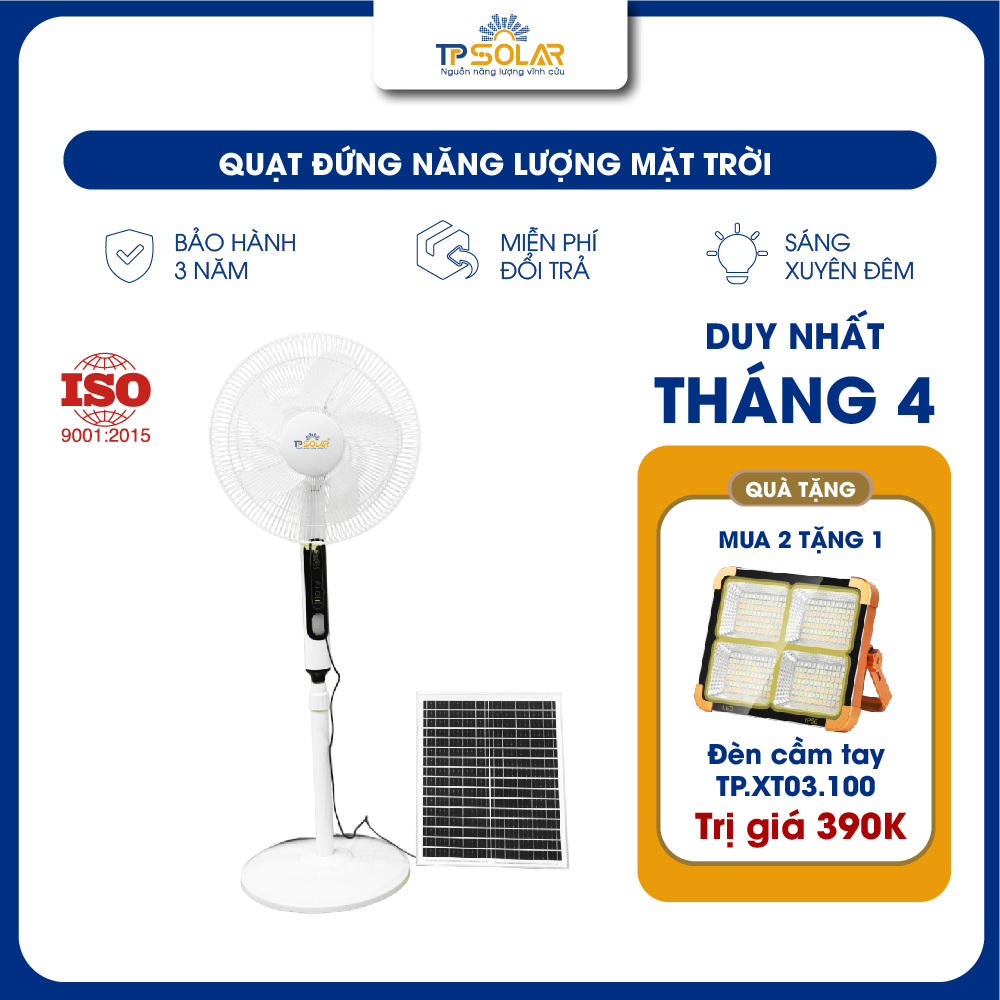 Quạt đứng năng lượng mặt trời