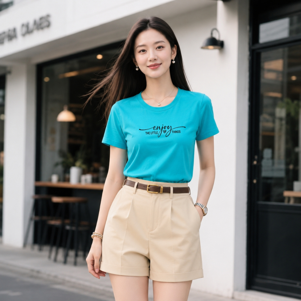 [Form vừa]Áo phông nữ chữ 