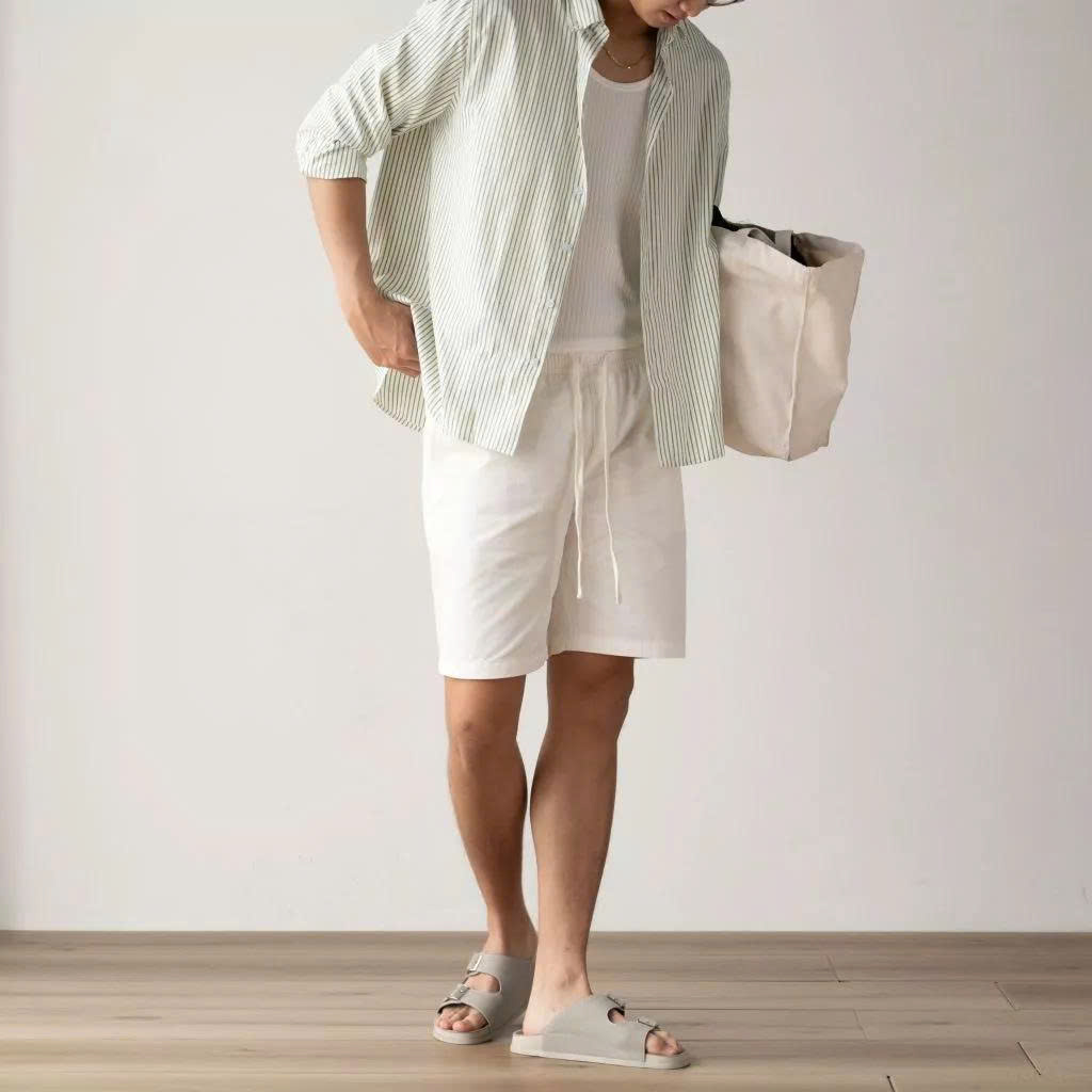 Quần Short Pablo Vải Kaki Form Trên Gối_thumbnail_3