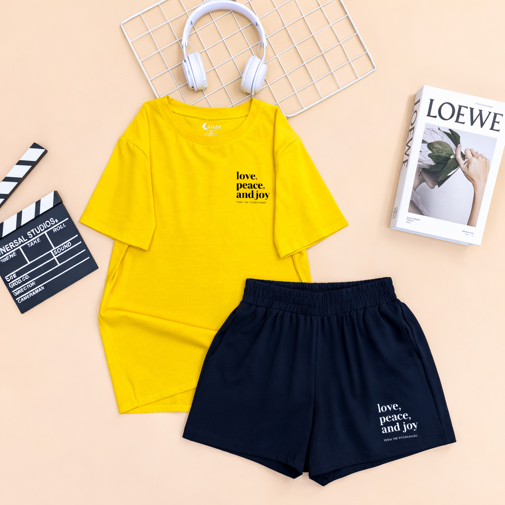 [Form rộng] Set bộ thun chữ 'Love, Peace, and Joy' - LOZA BP19_thumbnail_2