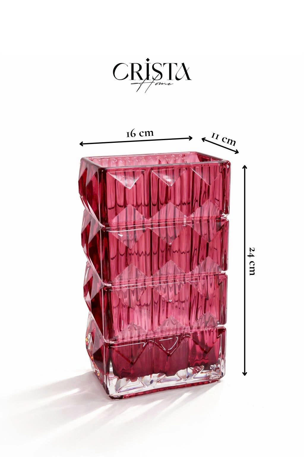 Bình cắm hoa thủy tinh vân kim cương 4 tầng CRISTA HOME 60241_thumbnail_3