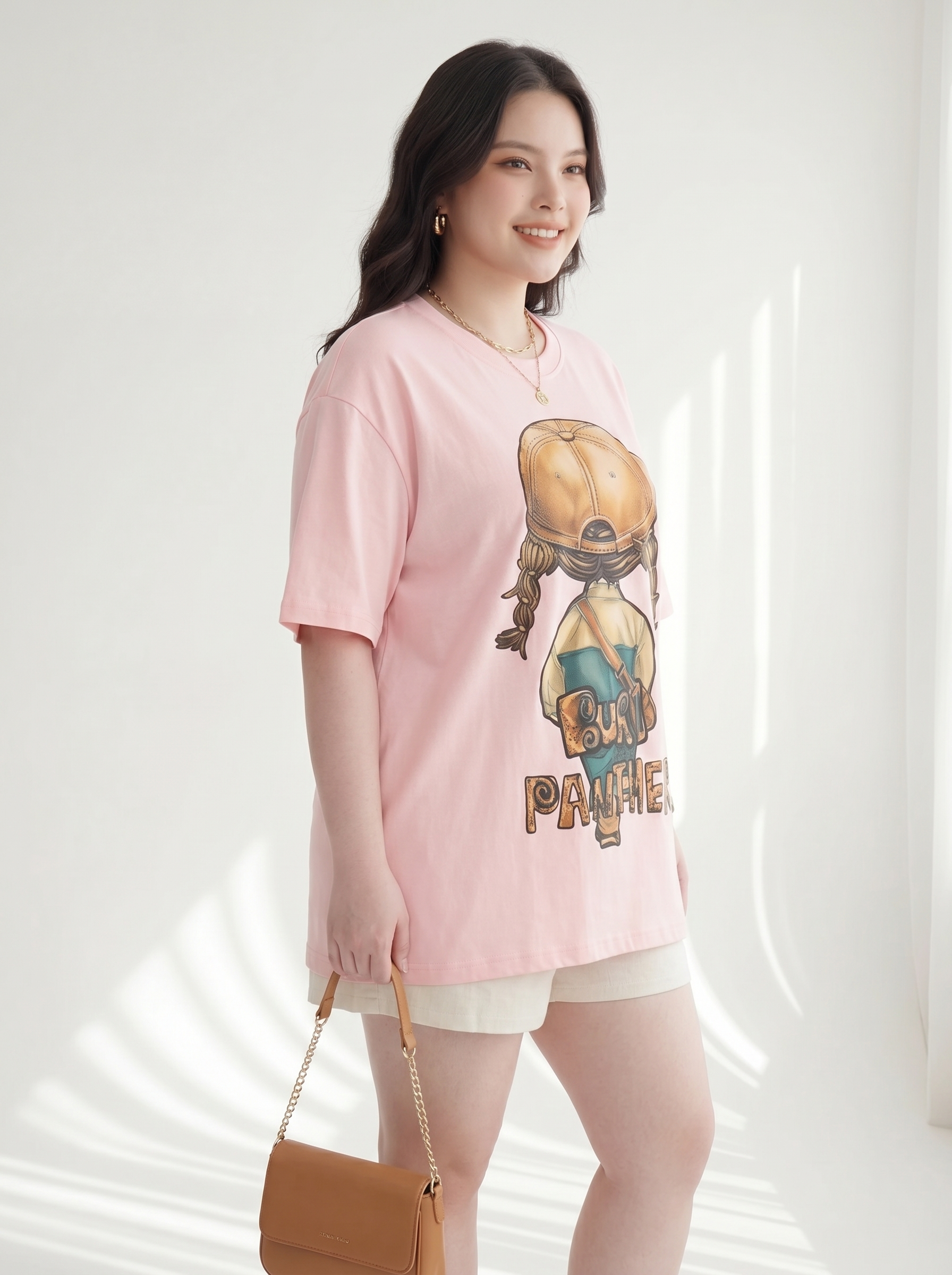 BIGSIZE NỮ - Áo thun form rộng in bé dành cho nàng béo 55-95kg V-A102-4_thumbnail_7