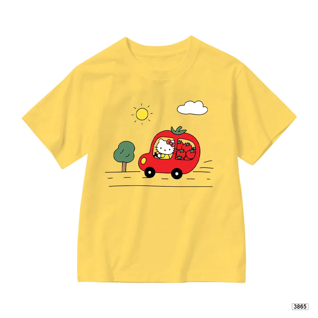 Áo thun bé gái form rộng Kittie Tomato Kado 3865_thumbnail_0