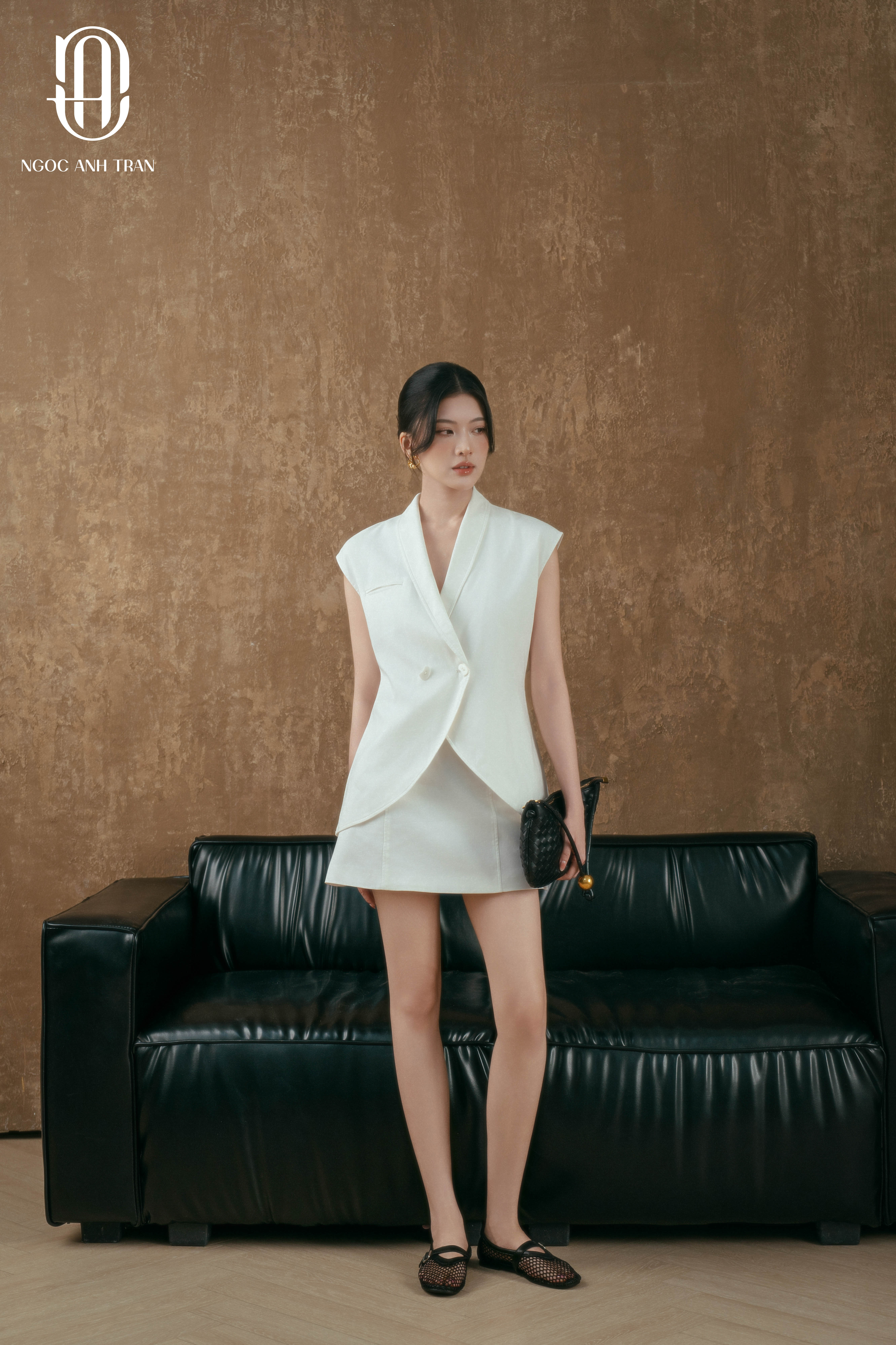 A268 - Set gile trắng đuôi tôm phối chân váy A linen trắng_thumbnail_2
