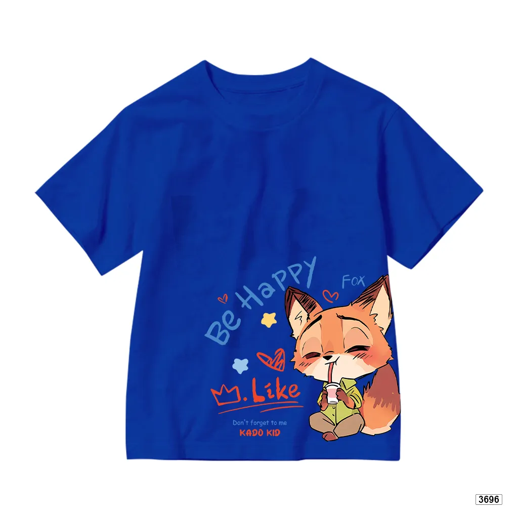 Áo thun bé trai bé gái form rộng hoạt hình Cáo Kado 3696_thumbnail_11
