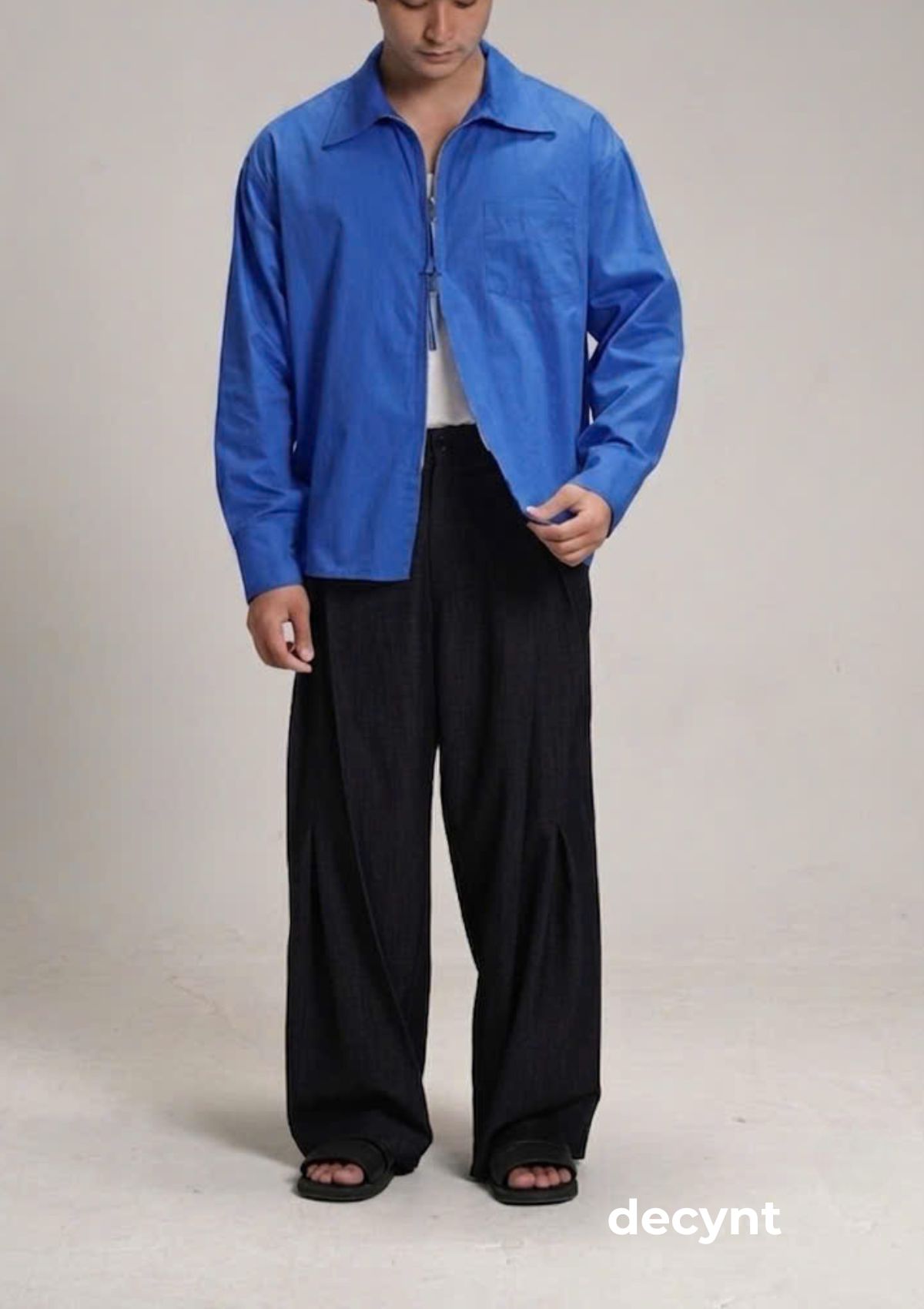 decynt Shirt 03 - Áo sơ mi khoá kéo 2 chiều chất liệu 100% cotton_thumbnail_5