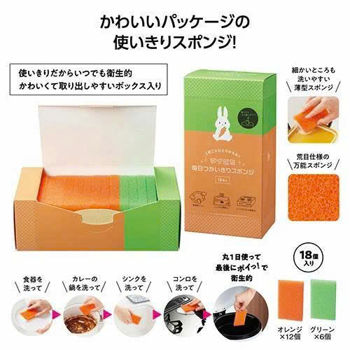 HỘP 18 MIẾNG MÚT RỬA BÁT PIKA