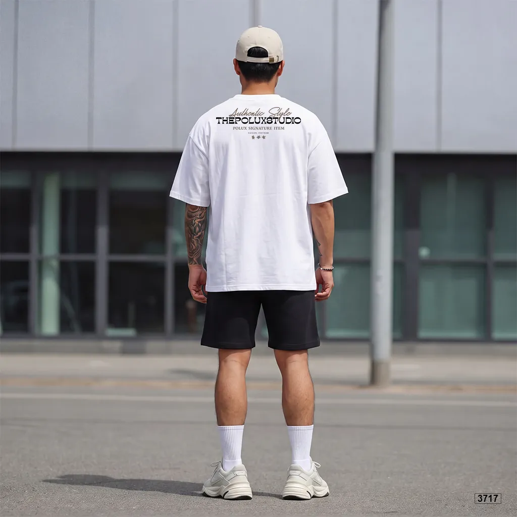 Áo thun nam form rộng streetwear style Polux 3717_thumbnail_5