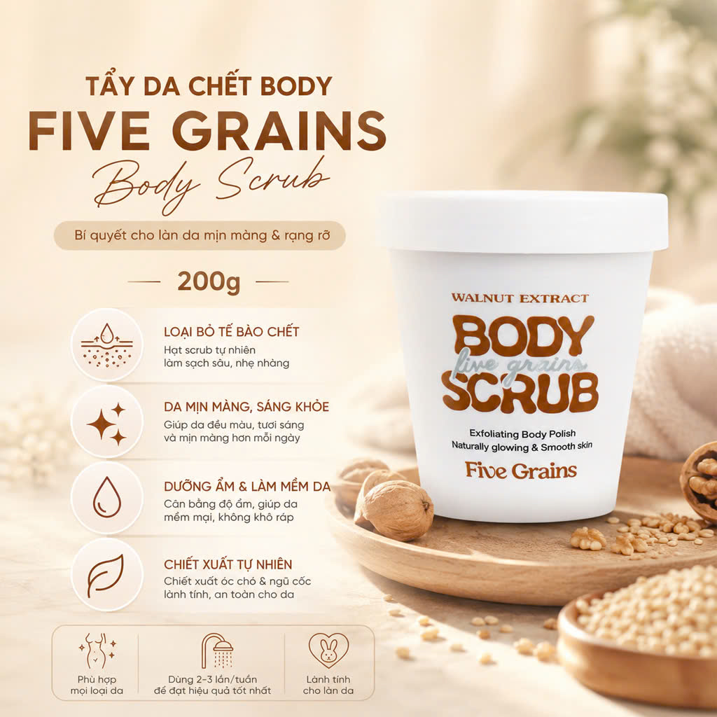 Tẩy Da Chết Body Five Grains