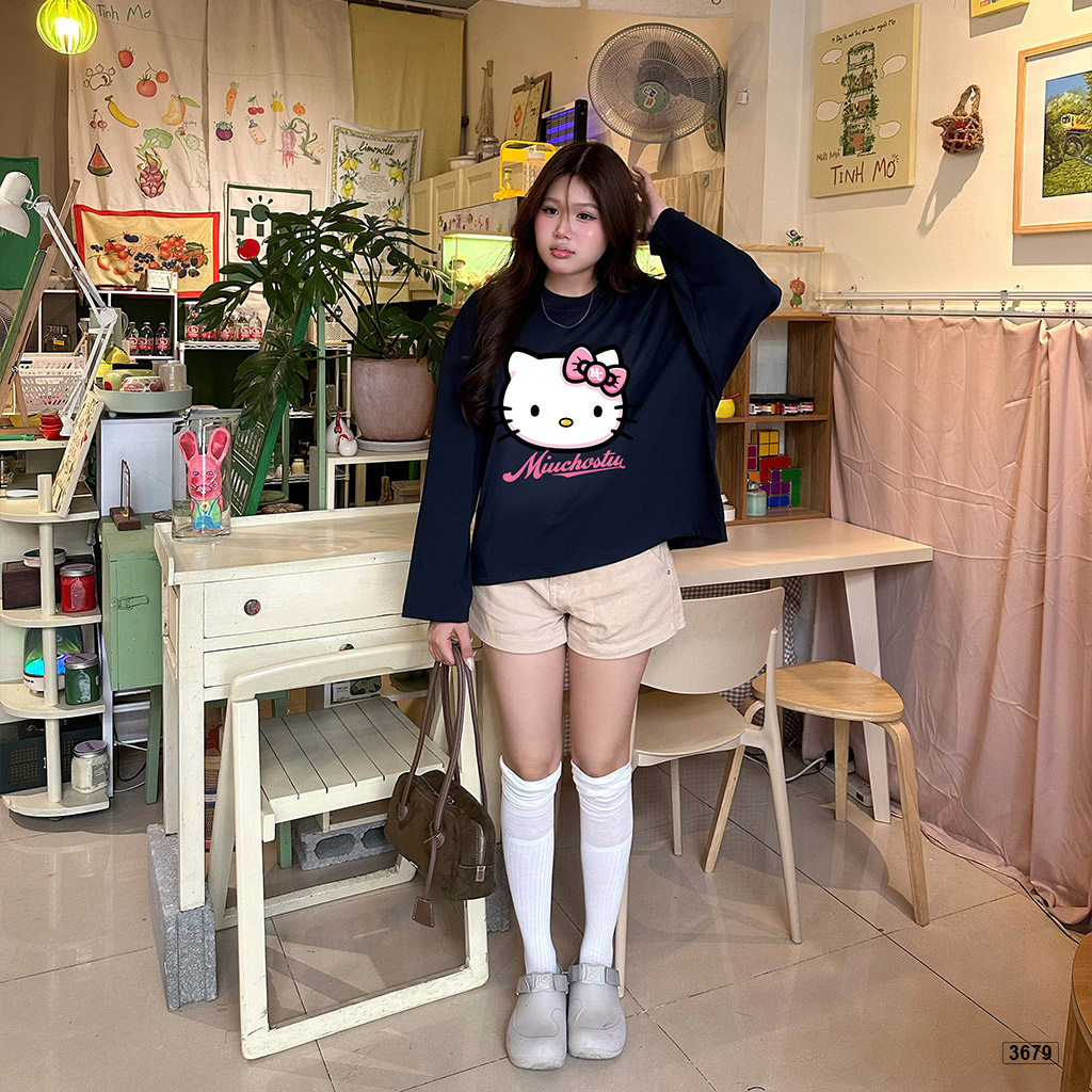 Áo tay dài boxy form rộng Kittie Miucho 3679_thumbnail_3