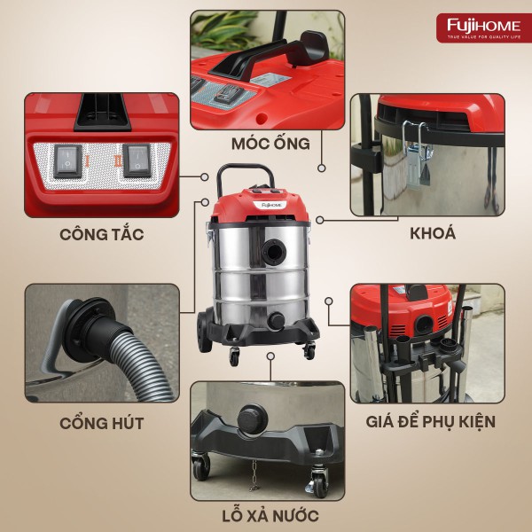 Máy hút bụi công nghiệp Fujihome VC40N_thumbnail_3