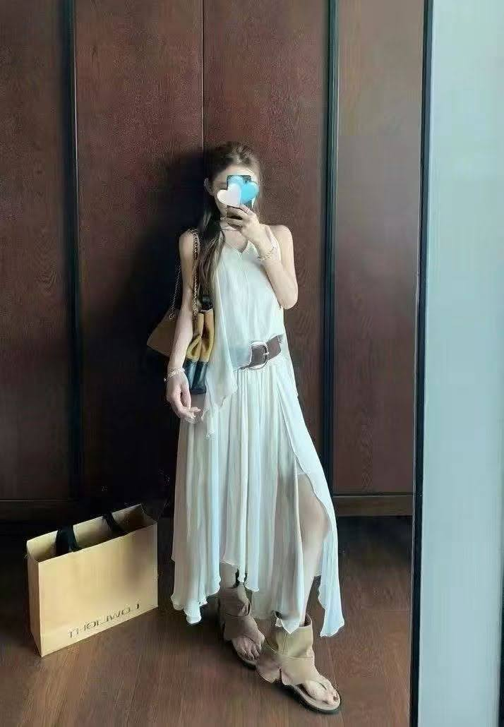 Lucas - Set váy zile voan dáng dài 2 lớp + belt da JUJU_thumbnail_7