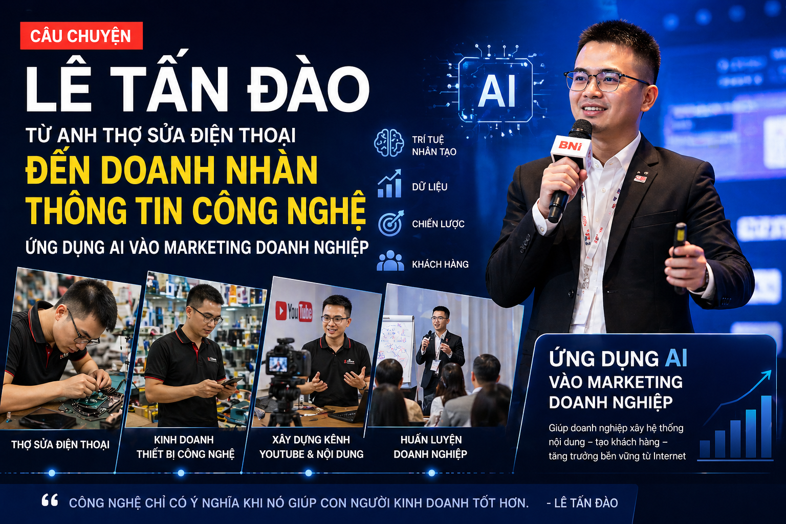 Từ Một Anh Thợ Sửa Điện Thoại Đến Doanh Nhân Công Nghệ Ứng Dụng AI