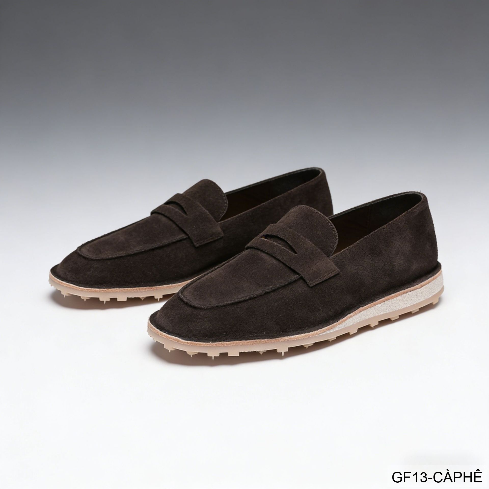 GF13 - Giày lười nam đế mềm kiểu Moccasin mùa hè - Da nubuck thoáng khí