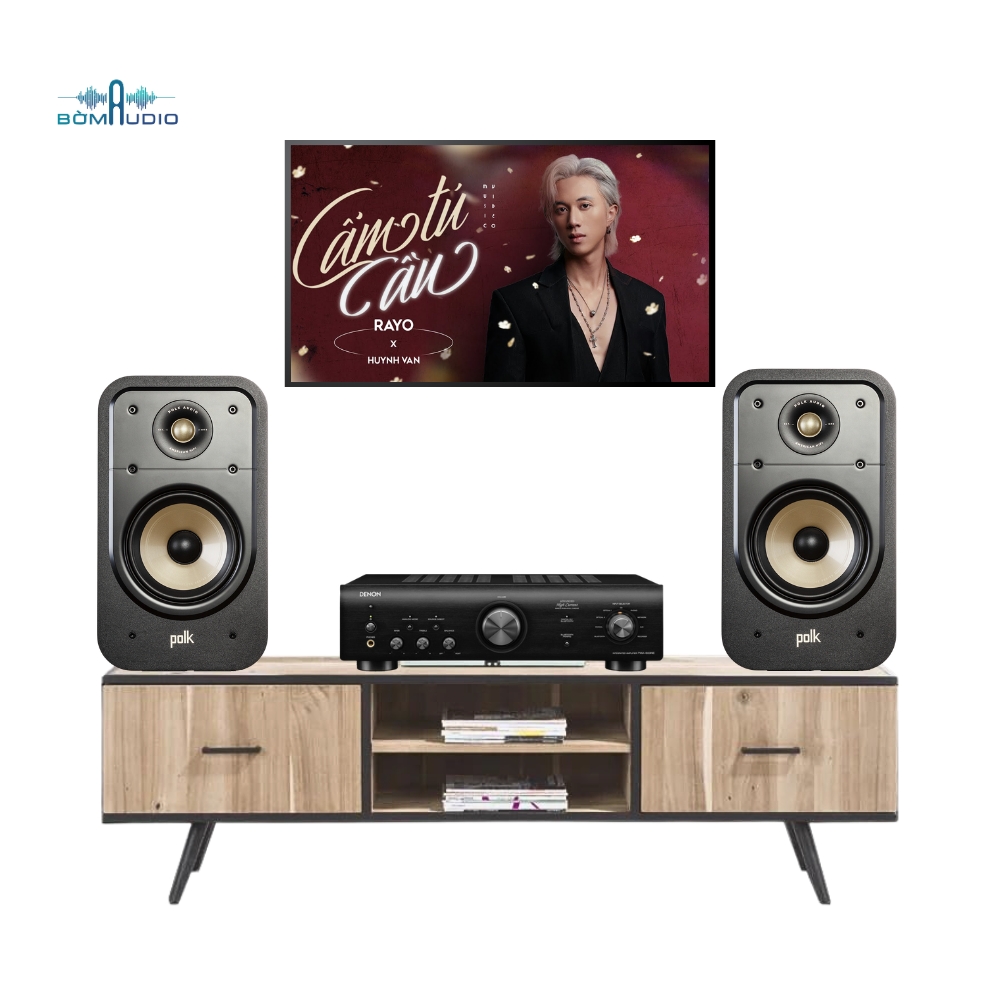 Combo Amply DENON PMA-600HNE + Loa Bookshelf POLK AUDIO SIGNATURE S20 – B440_thumbnail_0