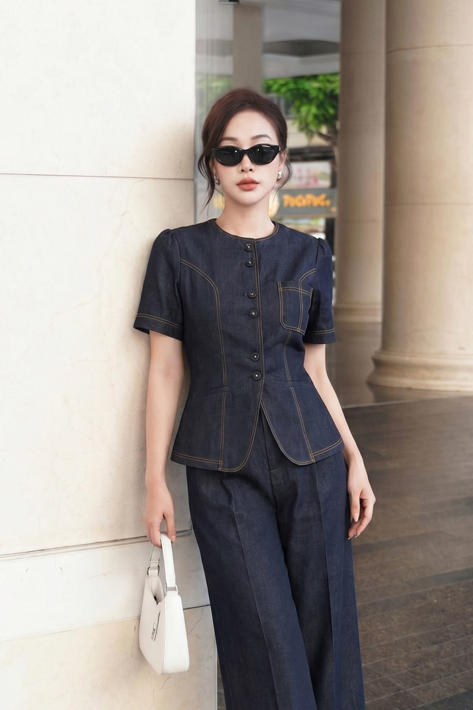 Bộ quần Lụa bò 26502