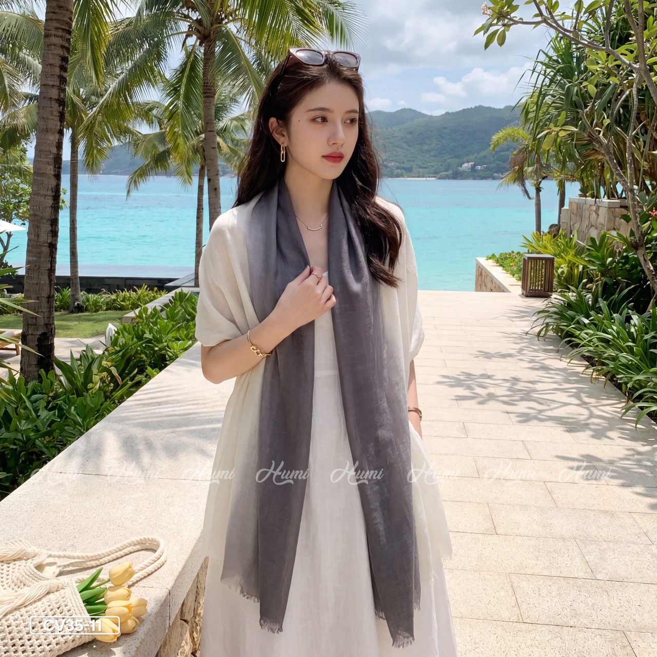 KHĂN COTTON PHA MÀU CHO NỮ (CV35-11)_thumbnail_7