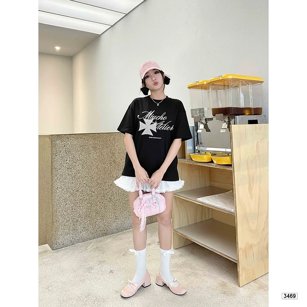 Áo thun boxy nam nữ dày dặn đứng form thiết kế cổ điển Miucho 3469_thumbnail_2