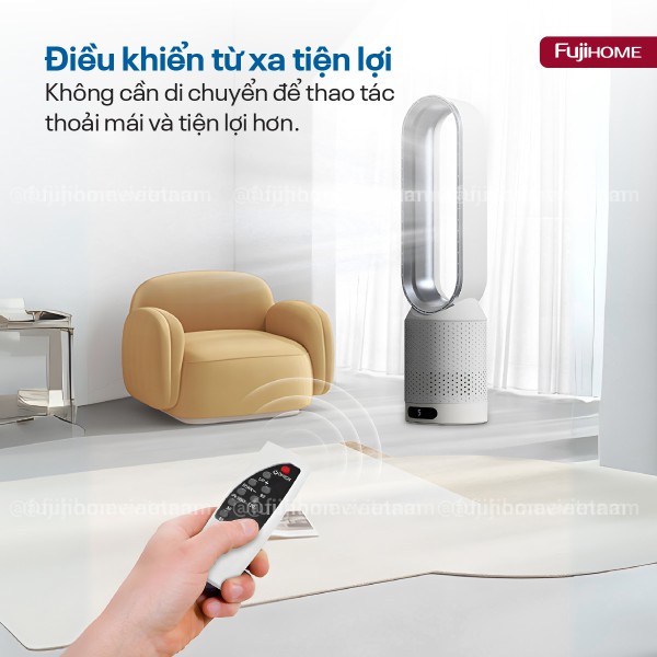 Quạt không cánh mini lọc không khí khử khuẩn Anion + UV Fujihome BF16_thumbnail_10