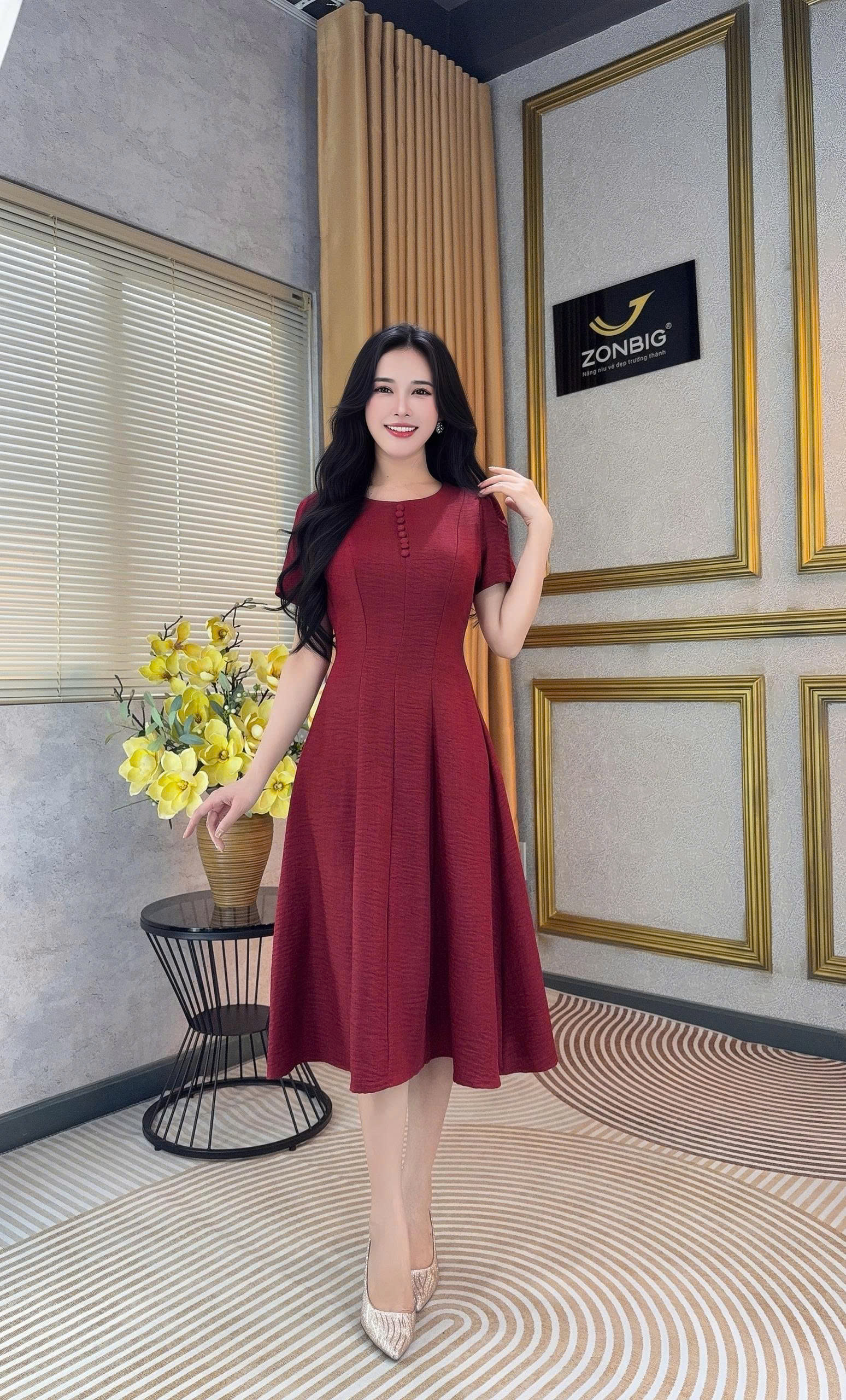 Đầm suông - Y2152 - Thương hiệu ZONBIG