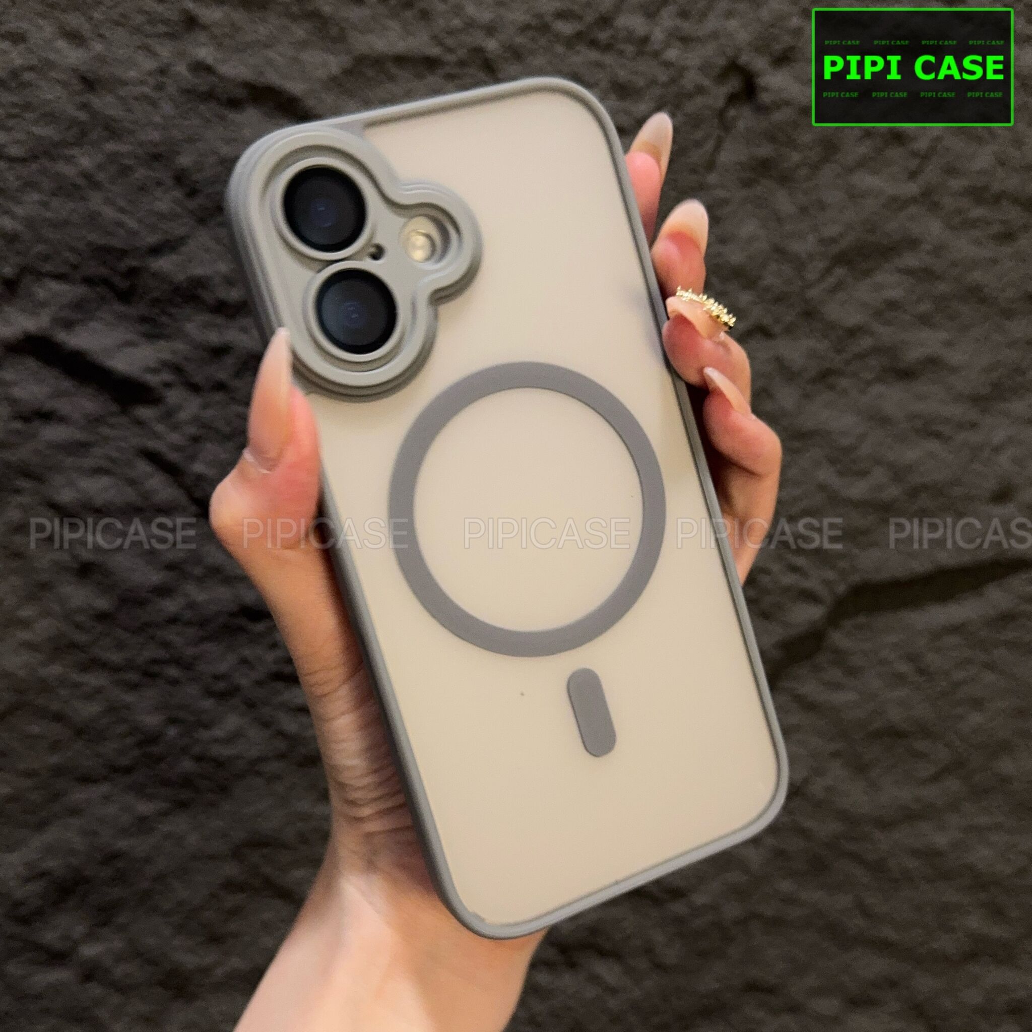 Ốp Lưng iPhone 16 - Kao - Xám_thumbnail_4