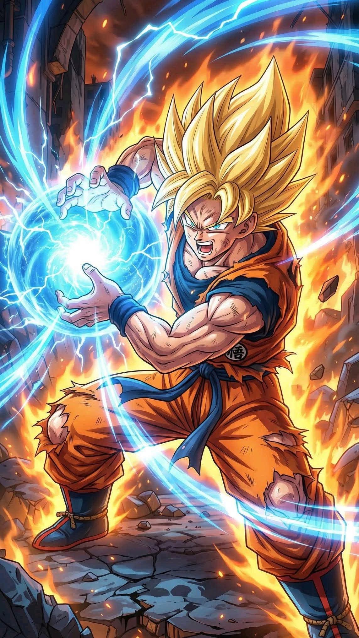 Goku Super Saiyan Energy Burst — ANM-DBZ-731