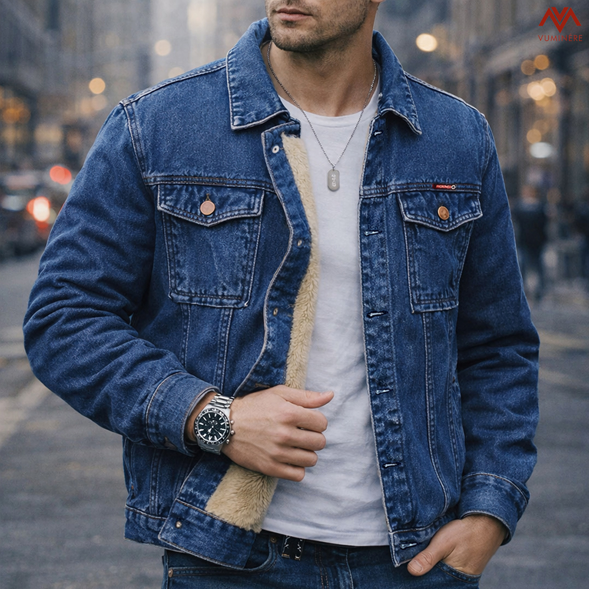 Áo khoác lót lông Jacket Jeans nam ( LB5 )_thumbnail_4