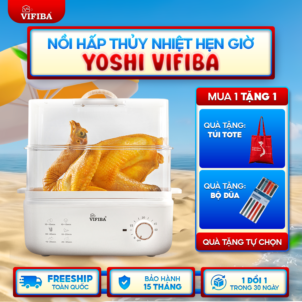 Nồi Hấp Điện Thủy Nhiệt Yoshi Vifiba
